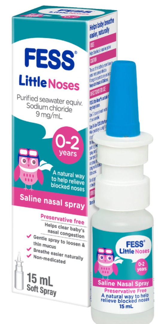FESS Little Noses Saline Nasal Spray 15ml image 0